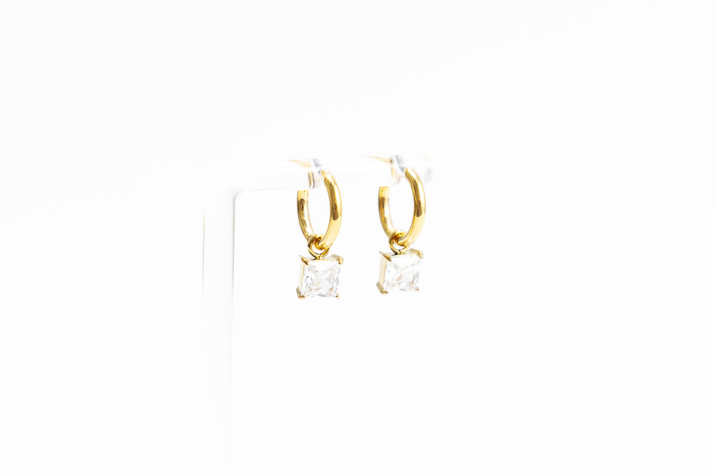 Square Crystal Charm