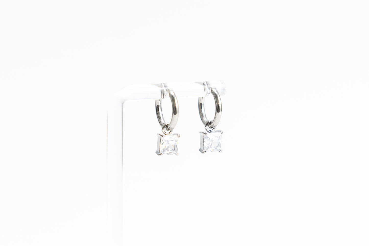 Square Crystal Charm