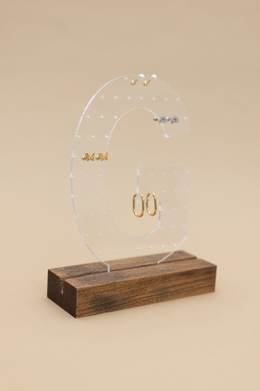 Alphabet Earring Holder