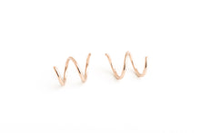 Load image into Gallery viewer, Double Faux Hoop Rose Gold
