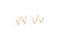 Double Faux Hoop Rose Gold